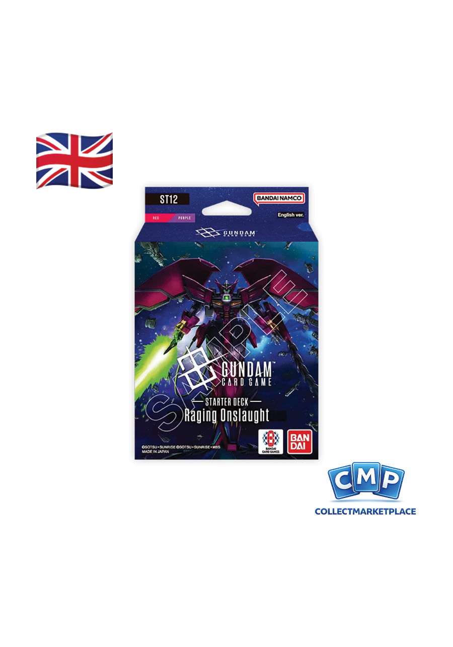 Gundam ST-12 Starter Deck: Raging Onslaught Red and Purple ENG Gundam ST-12 Starter Deck: Raging Onslaught Red and Purple ENG