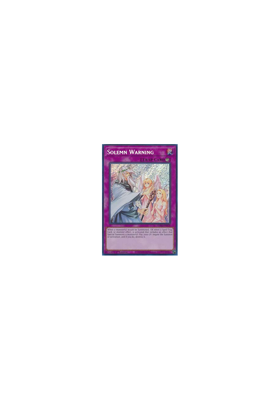 Solemn Warning (V.3 - Secret Rare)