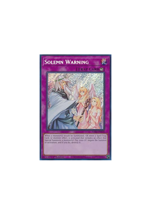 Solemn Warning (V.3 - Secret Rare)