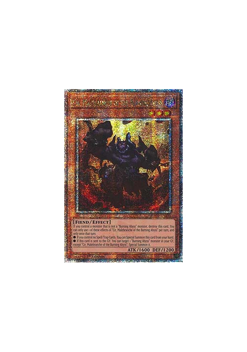 Cir, Malebranche of the Burning Abyss (V.2 - Quarter Century Secret Rare)