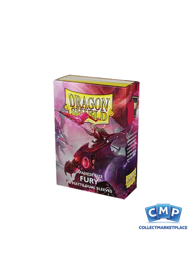 60 Small Dragon Shield Sleeves - Dual Matte Fury Japanese
