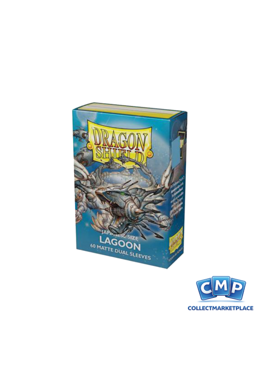 60 Small Dragon Shield Sleeves - Dual Matte Lagoon Japan