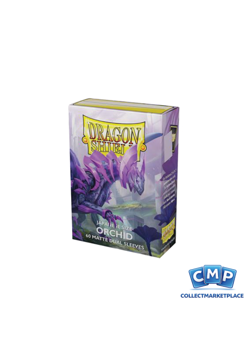 60 Small Dragon Shield Sleeves - Dual Matte Orchid Japanese