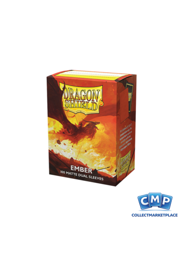 100 Dragon Shield Sleeves - Dual Matte Ember Standard