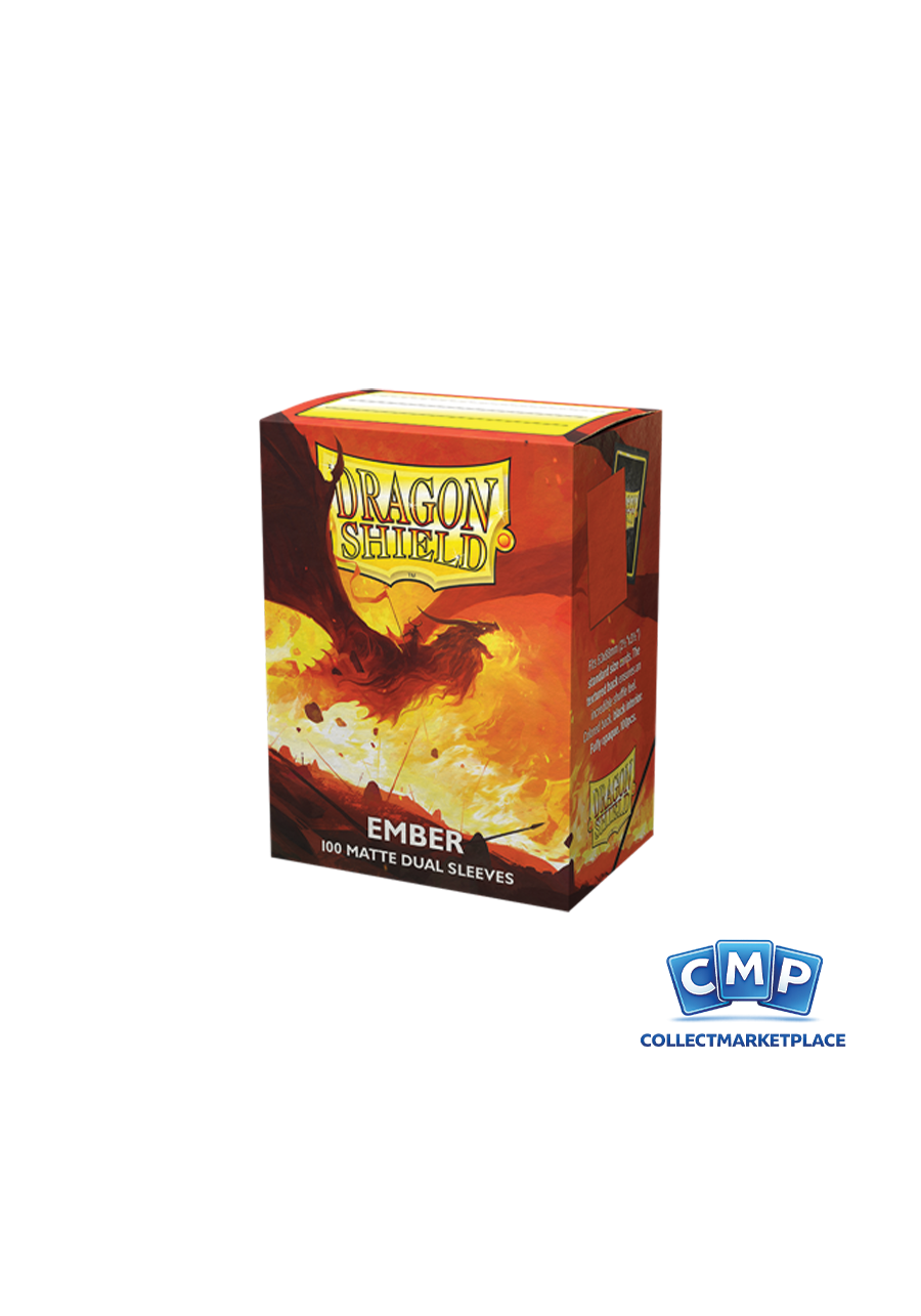 100 Dragon Shield Sleeves - Dual Matte Ember Standard