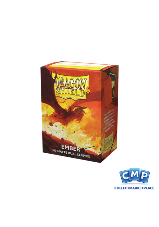 100 Dragon Shield Sleeves - Dual Matte Ember Standard