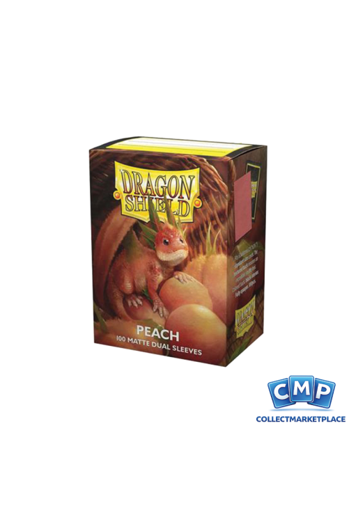 100 Dragon Shield Sleeves - Dual Matte Peach Standard