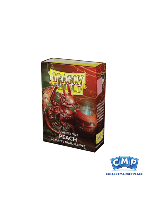 60 Small Dragon Shield Sleeves - Dual Matte Peach Japanese