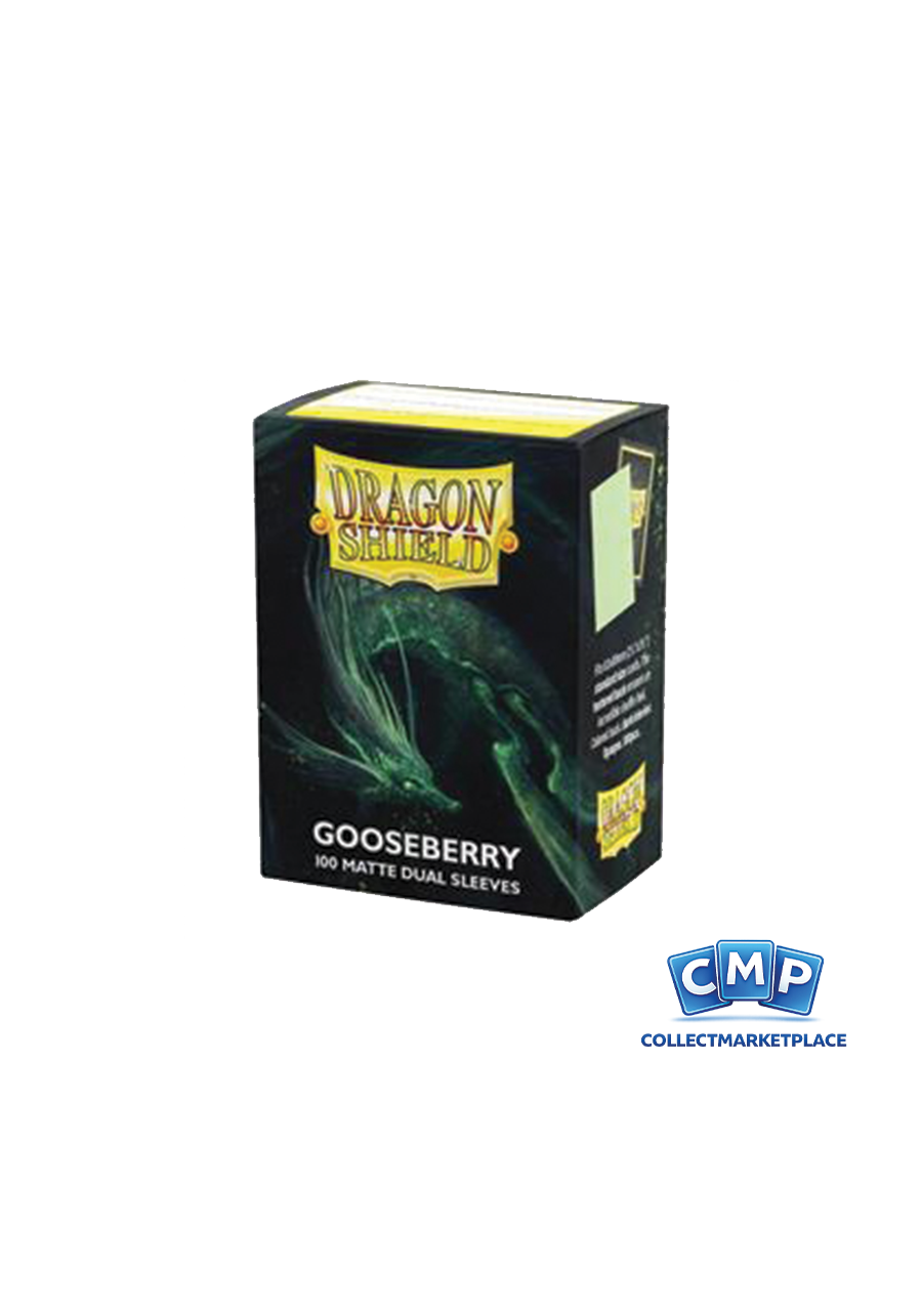 100 Dragon Shield Sleeves - Dual Matte Gooseberry Standard