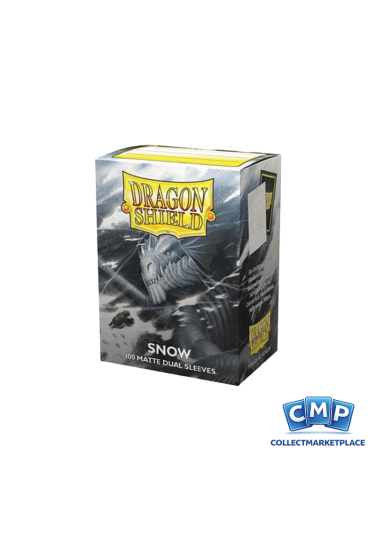 100 Dragon Shield Sleeves - Dual Matte Snow Standard