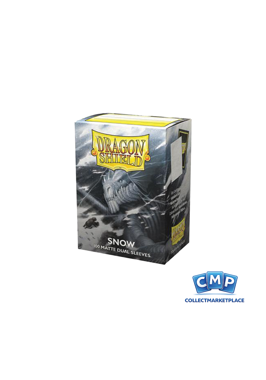 100 Dragon Shield Sleeves - Dual Matte Snow Standard