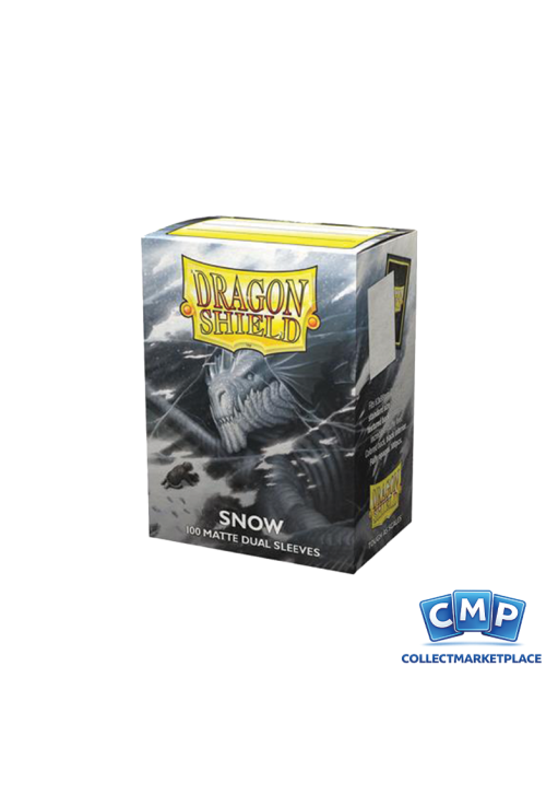 100 Dragon Shield Sleeves - Dual Matte Snow Standard