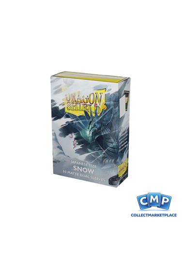 60 Small Dragon Shield Sleeves - Dual Matte Snow Japanese
