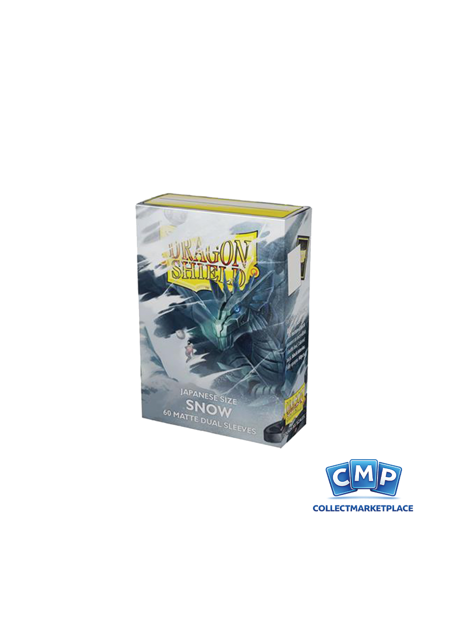 60 Small Dragon Shield Sleeves - Dual Matte Snow Japanese