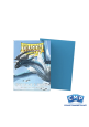100 Dragon Shield Sleeves - Dual Matte Sky Blue & Silver Standard