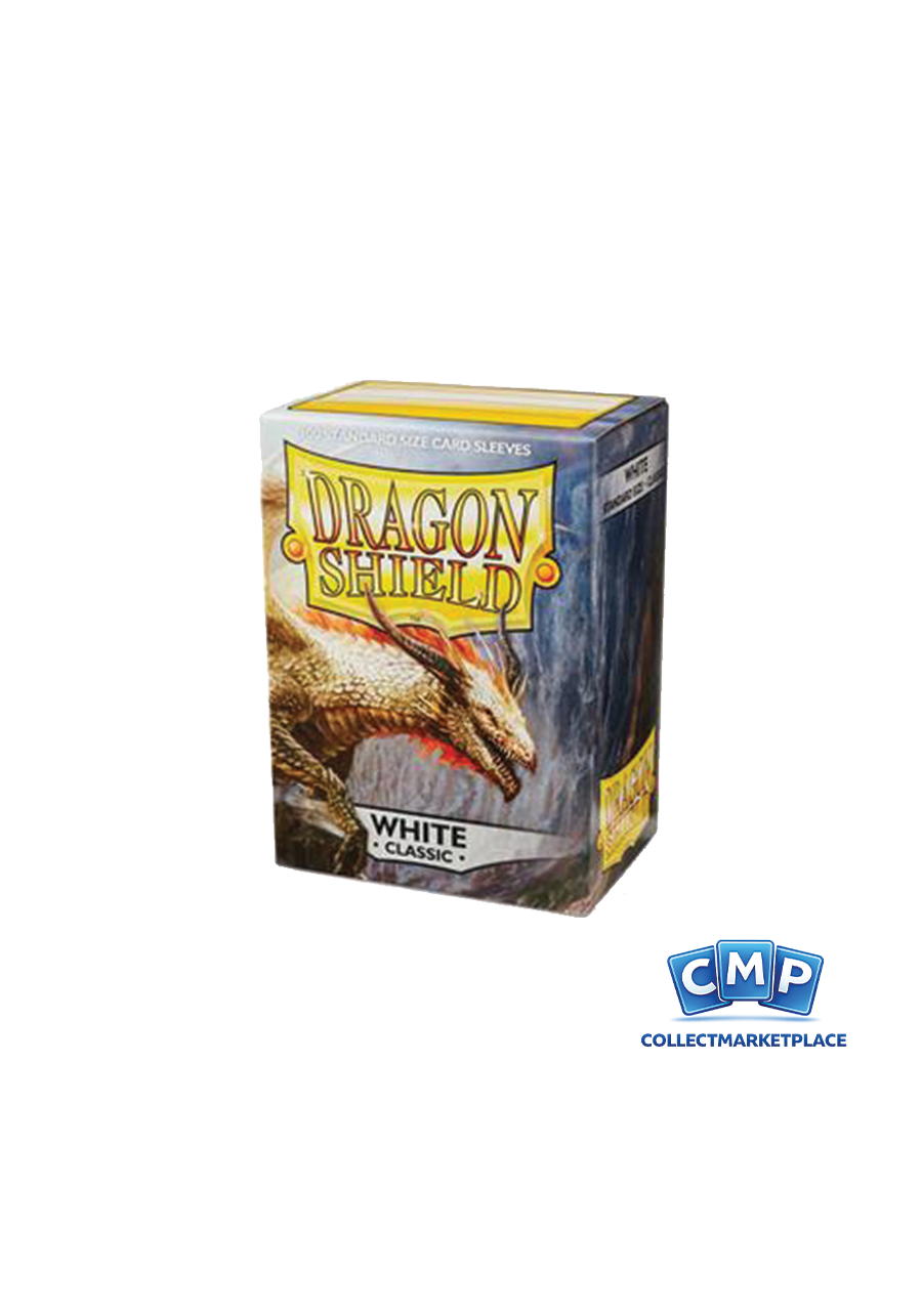 100 Dragon Shield Sleeves - Classic White Standard