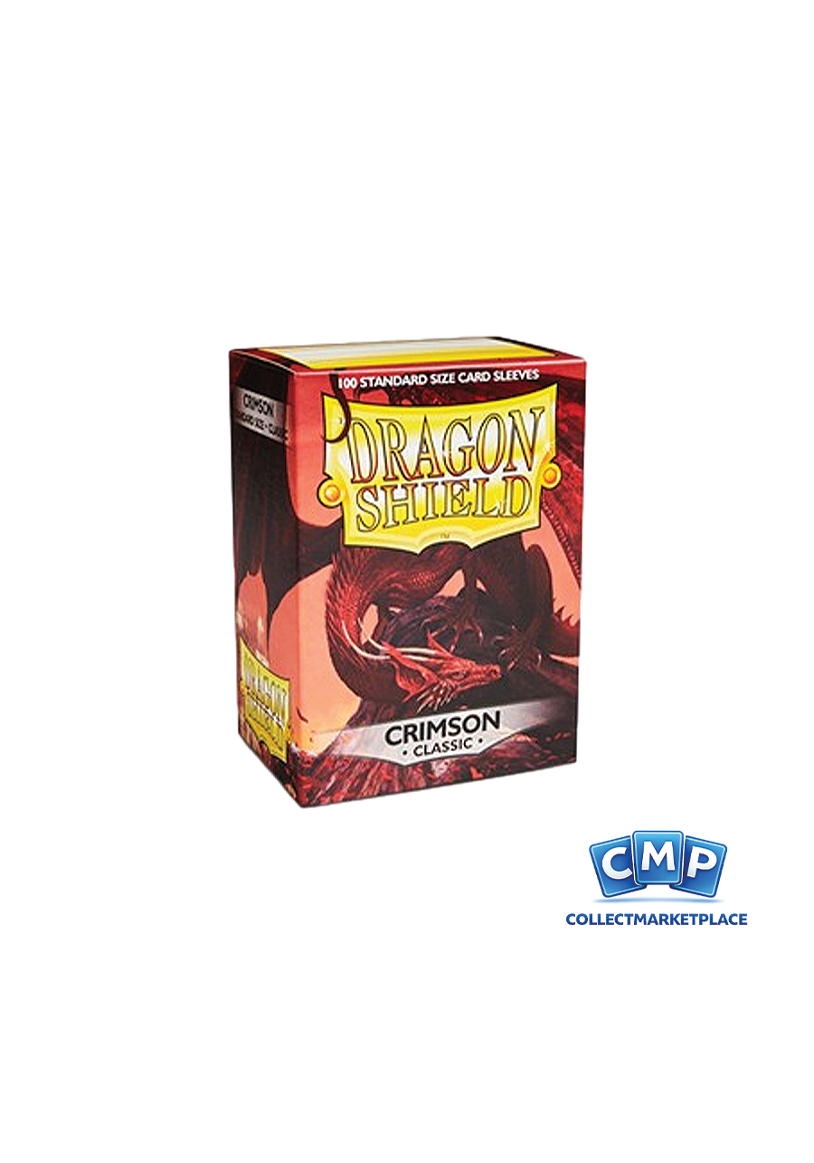100 Dragon Shield Sleeves - Classic Crimson Standard