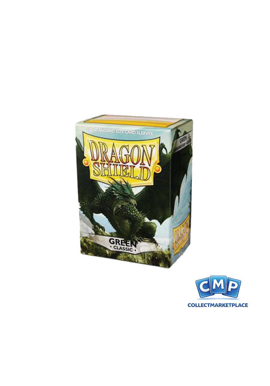 100 Dragon Shield Sleeves - Classic Green Standard