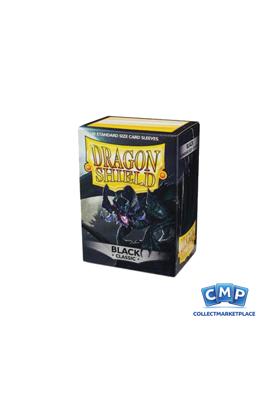 100 Dragon Shield Sleeves - Classic Black Standard