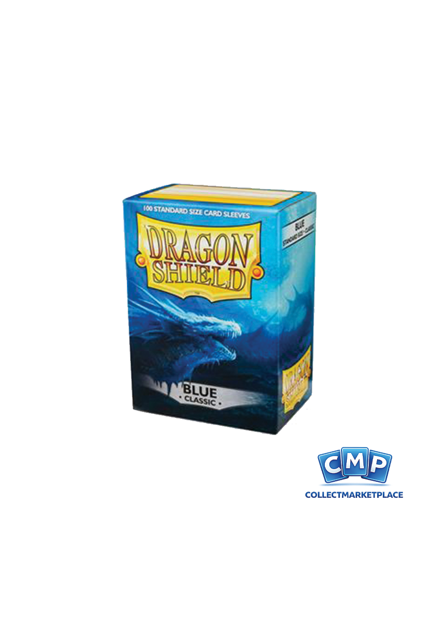 100 Dragon Shield Sleeves - Classic Blue Standard