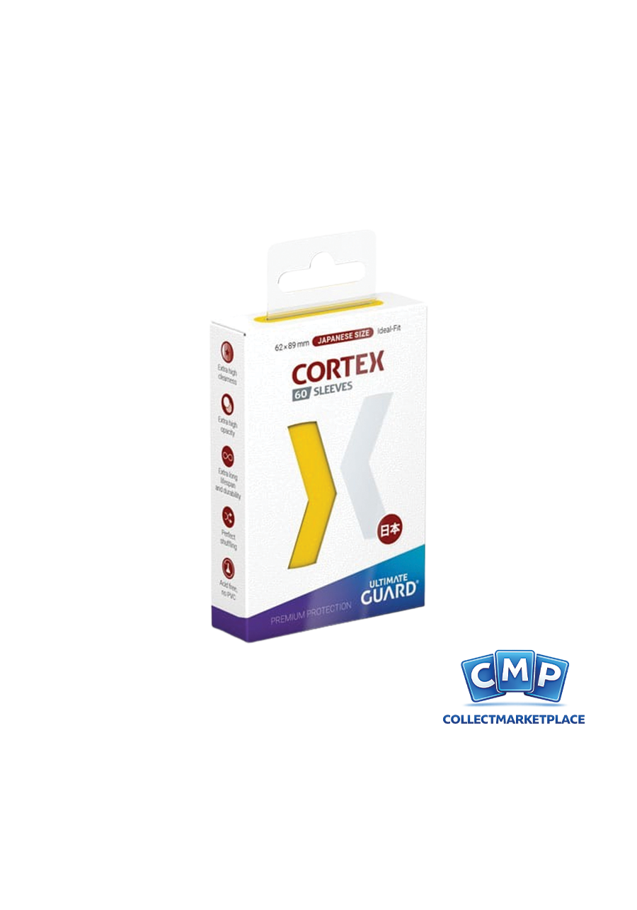 60 Small Ultimate Guard Sleeves - Cortex Yellow Japanese