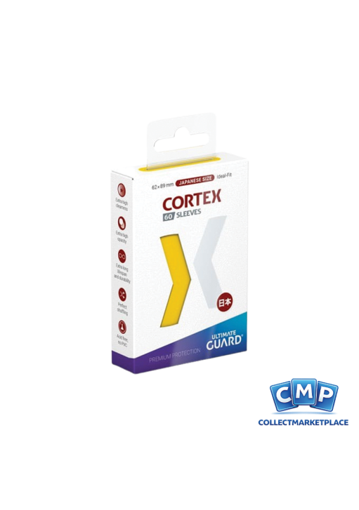 60 Small Ultimate Guard Sleeves - Cortex Yellow Japanese