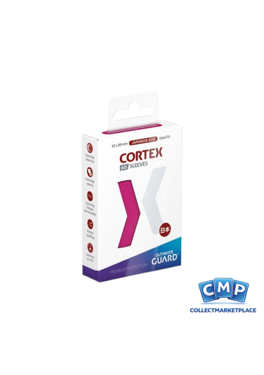 60 Small Ultimate Guard Sleeves - Cortex Pink Japanese