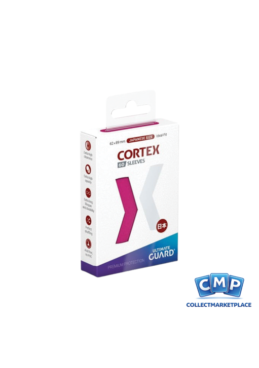 60 Small Ultimate Guard Sleeves - Cortex Pink Japanese