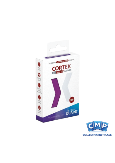 60 Small Ultimate Guard Sleeves - Cortex Matte Purple Japanese