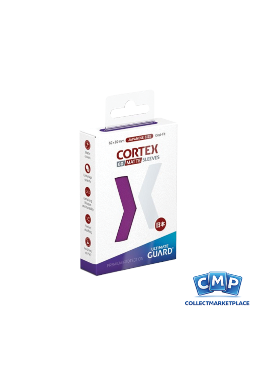 60 Small Ultimate Guard Sleeves - Cortex Matte Purple Japanese