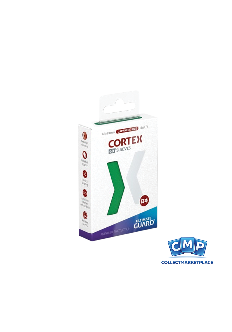 60 Small Ultimate Guard Sleeves - Cortex Green Japanese