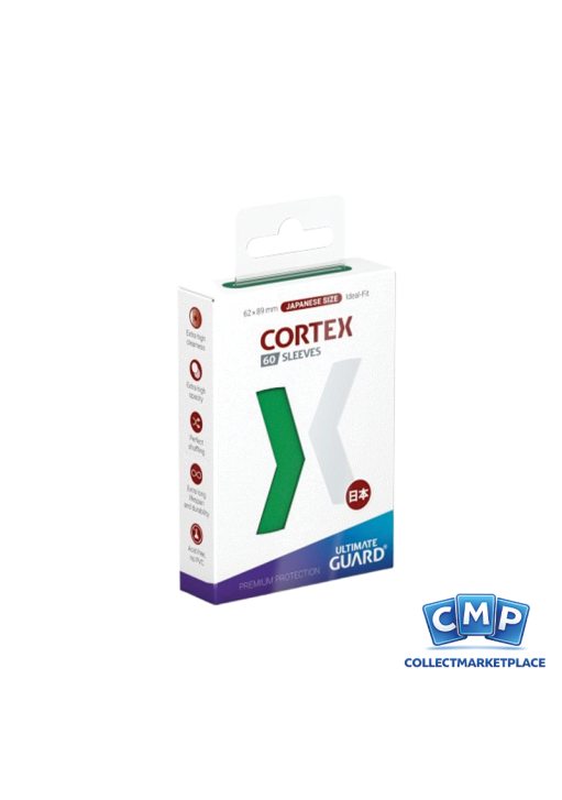 60 Small Ultimate Guard Sleeves - Cortex Green Japanese