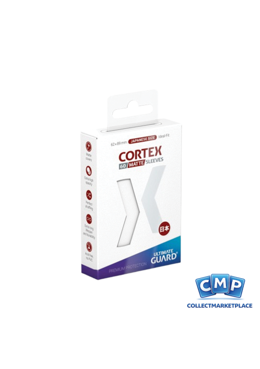 60 Small Ultimate Guard Sleeves - Cortex Matte White Japanese