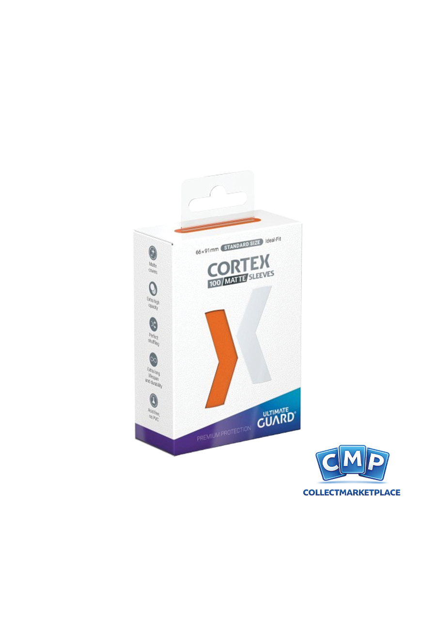 100 Ultimate Guard Sleeves - Cortex Matte Orange Standard
