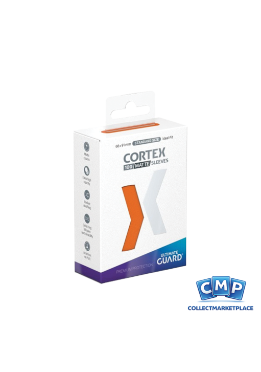 100 Ultimate Guard Sleeves - Cortex Matte Orange Standard