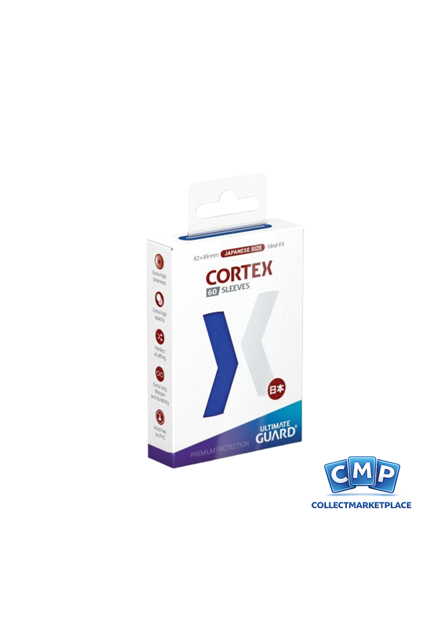 60 Small Ultimate Guard Sleeves - Cortex Blue Japanese