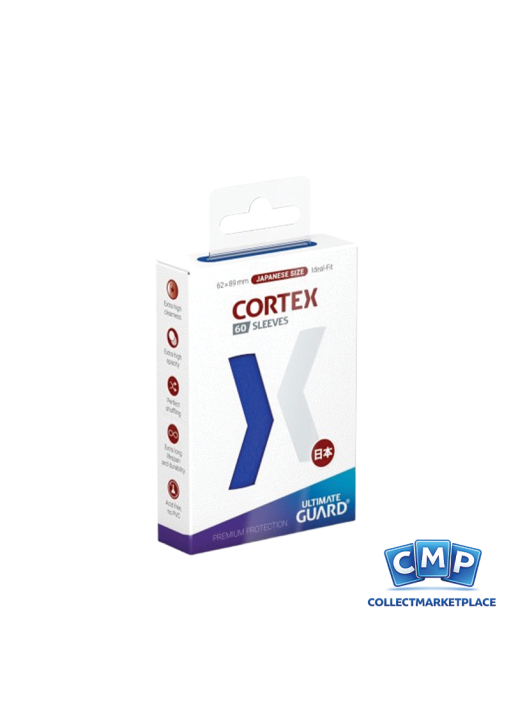60 Small Ultimate Guard Sleeves - Cortex Blue Japanese