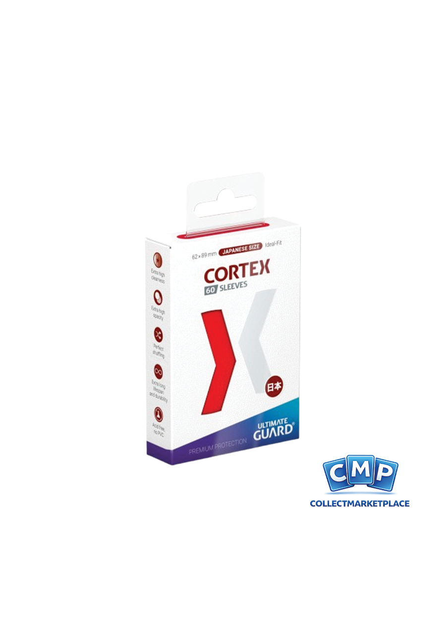 60 Small Ultimate Guard Sleeves - Cortex Red Japanese