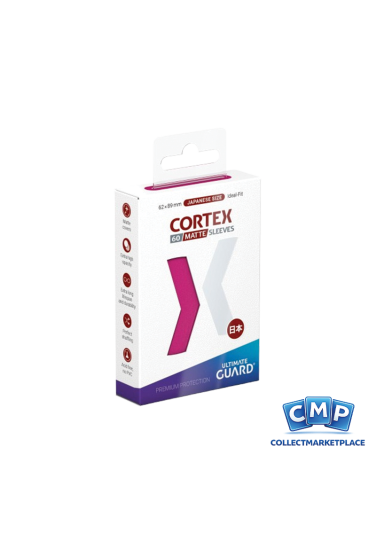 60 Small Ultimate Guard Sleeves - Cortex Matte Pink Japanese
