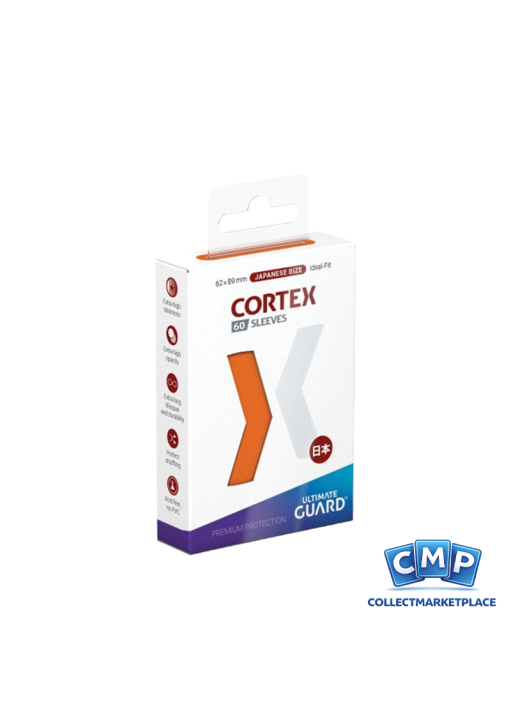 60 Small Ultimate Guard Sleeves - Cortex Orange Japanese