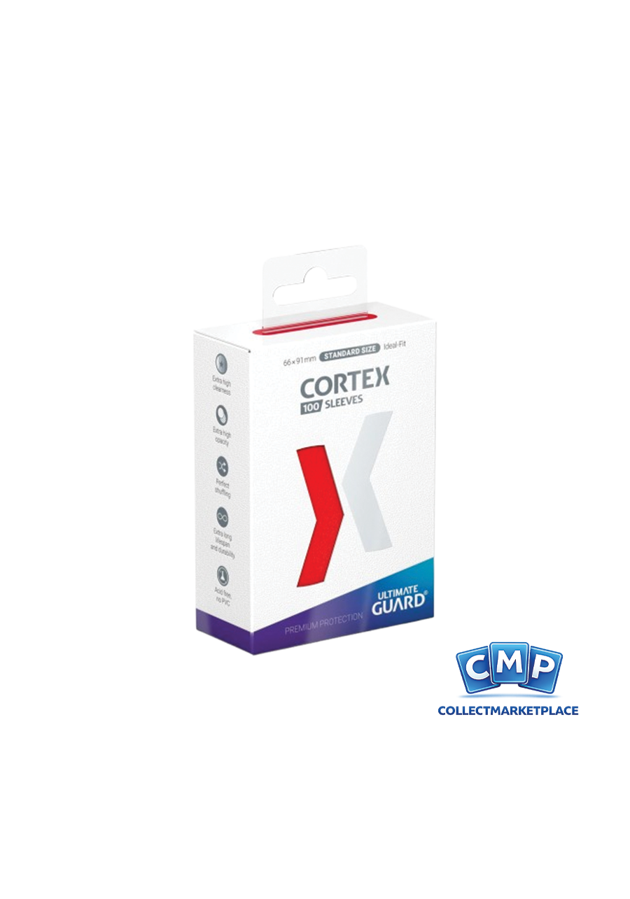 100 Ultimate Guard Sleeves - Cortex Red Standard