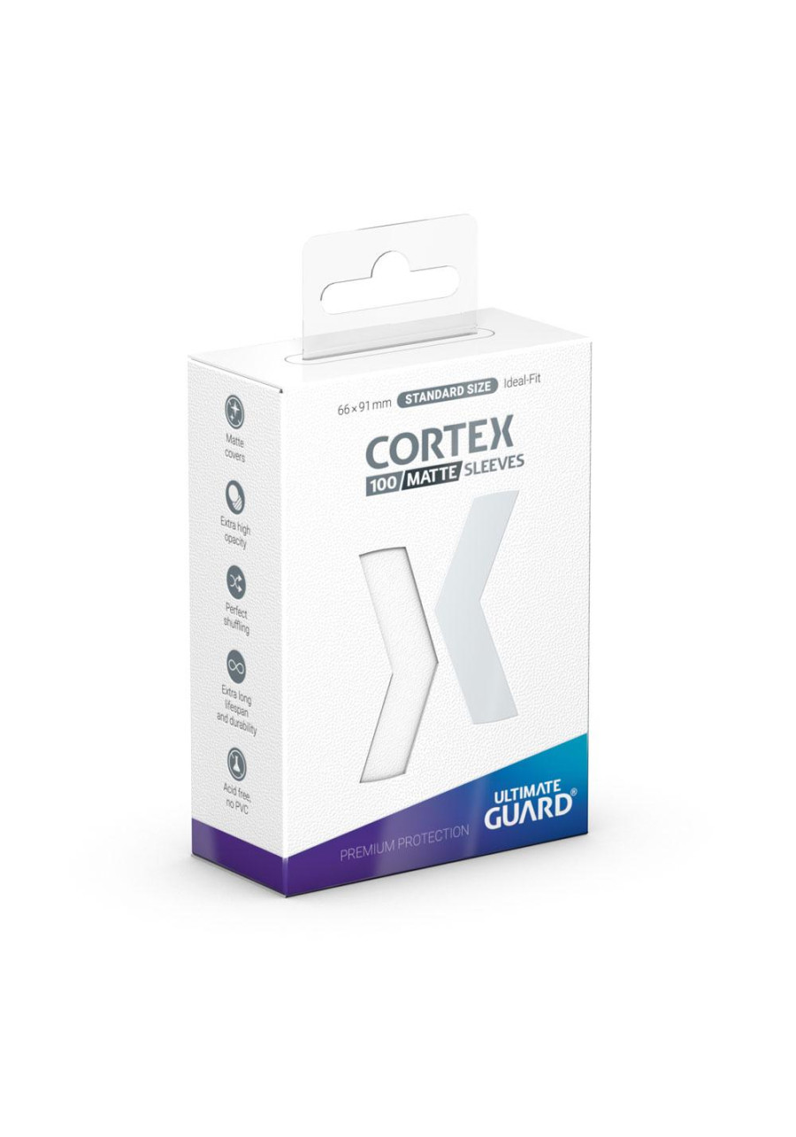 100 Ultimate Guard Sleeves - Cortex Matte White Standard