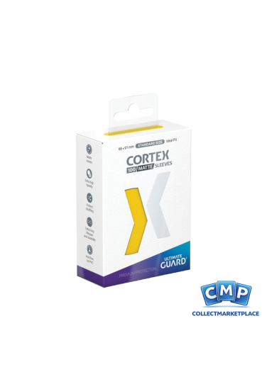 100 Ultimate Guard Sleeves - Cortex Matte Yellow Standard