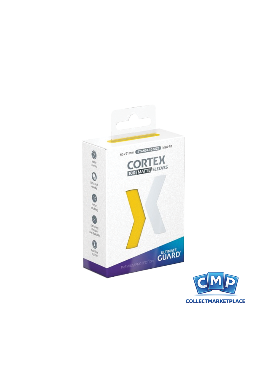 100 Ultimate Guard Sleeves - Cortex Matte Yellow Standard