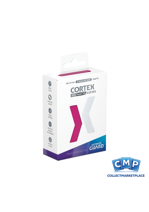 100 Ultimate Guard Sleeves - Cortex Matte Pink Standard