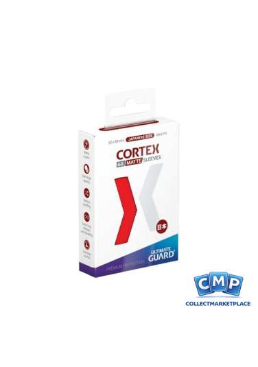 60 Small Ultimate Guard Sleeves - Cortex Matte Red Japanese