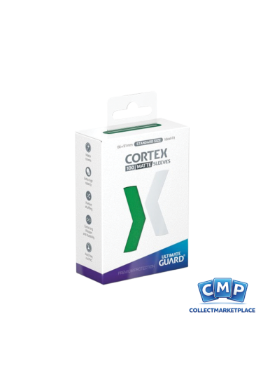 100 Ultimate Guard Sleeves - Cortex Matte Green Standard