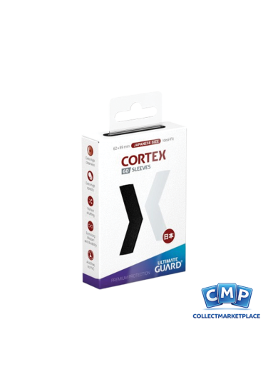 60 Small Ultimate Guard Sleeves - Cortex Black Japanese