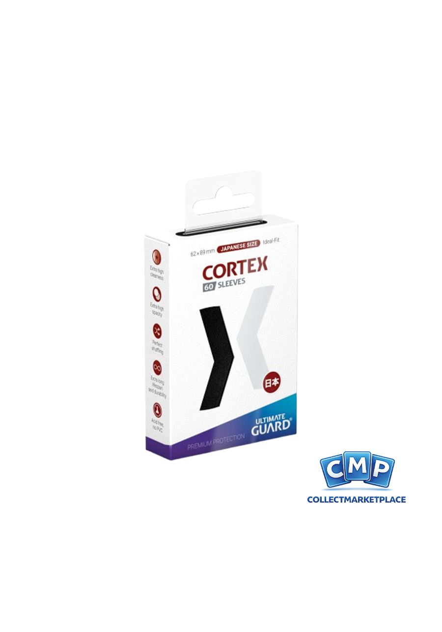60 Small Ultimate Guard Sleeves - Cortex Black Japanese