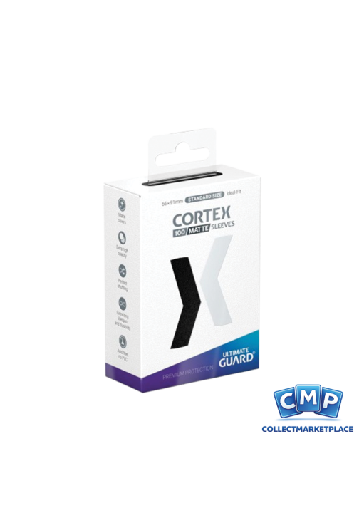 100 Ultimate Guard Sleeves - Cortex Matte Black Standard